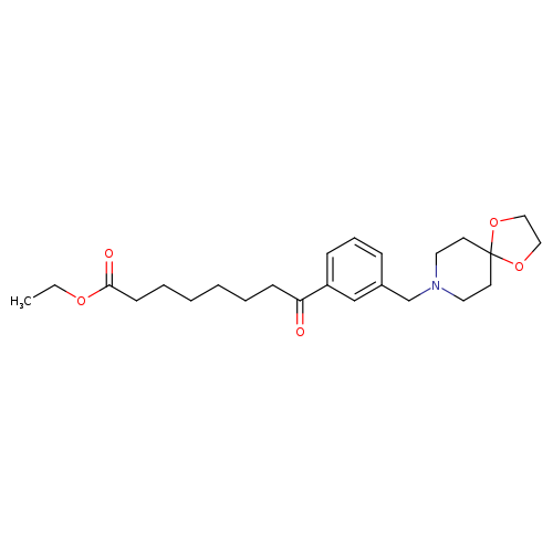 Ethyl 8-(3-(1,4-dioxa-8-azaspiro[4.5]decan-8-ylmethyl)phenyl)-8-oxooctanoate