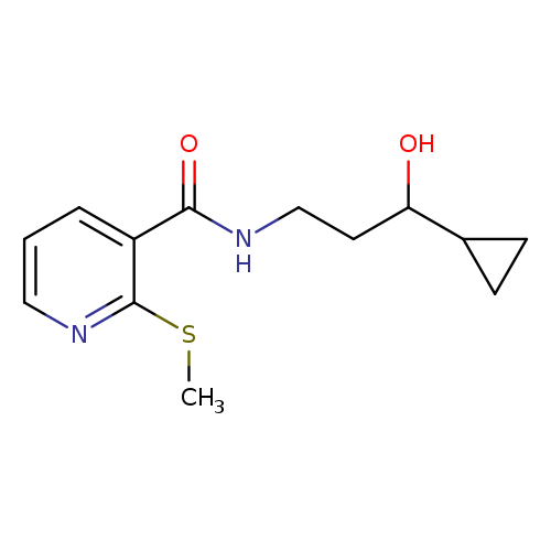 N-(3-cyclopropyl-3-hydroxypropyl)-2-(methylsulfanyl)pyridine-3-carboxamide