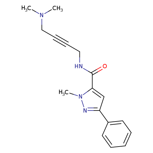 N-[4-(dimethylamino)but-2-yn-1-yl]-1-methyl-3-phenyl-1H-pyrazole-5-carboxamide