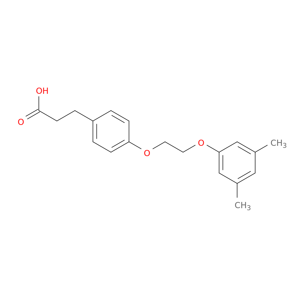 3-{4-[2-(3,5-dimethylphenoxy)ethoxy]phenyl}propanoic acid