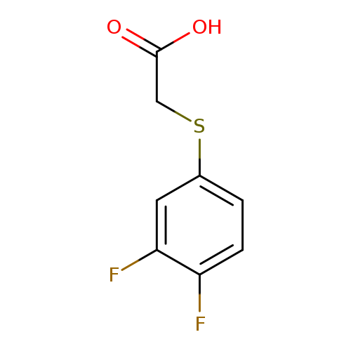 2-[(3,4-difluorophenyl)sulfanyl]acetic acid