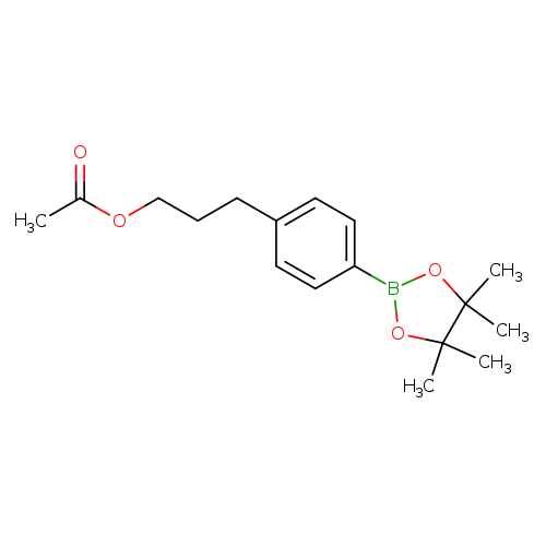 3-[4-(4,4,5,5-tetramethyl-1,3,2-dioxaborolan-2-yl)phenyl]propyl acetate