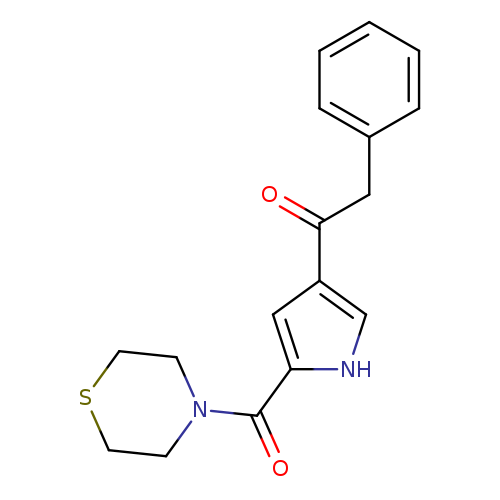 2-phenyl-1-[5-(thiomorpholine-4-carbonyl)-1H-pyrrol-3-yl]ethan-1-one