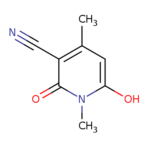 3-Pyridinecarbonitrile, 1,2-dihydro-6-hydroxy-1,4-dimethyl-2-oxo-