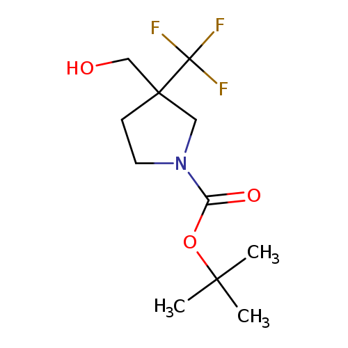 1-Pyrrolidinecarboxylic acid, 3-(hydroxymethyl)-3-(trifluoromethyl)-, 1,1-dimethylethyl ester