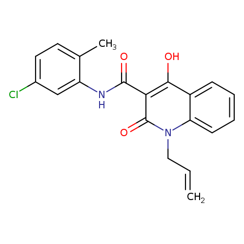 N-(5-chloro-2-methylphenyl)-4-hydroxy-2-oxo-1-(prop-2-en-1-yl)-1,2-dihydroquinoline-3-carboxamide