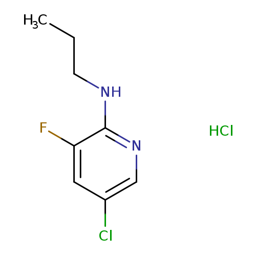 5-Chloro-3-fluoro-2-(N-propylamino)pyridine, HCl