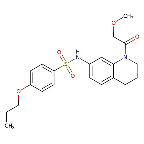 N-[1-(2-methoxyacetyl)-1,2,3,4-tetrahydroquinolin-7-yl]-4-propoxybenzene-1-sulfonamide
