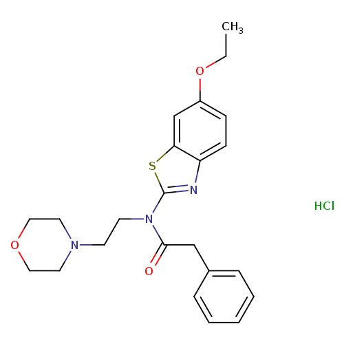 N-(6-ethoxy-1,3-benzothiazol-2-yl)-N-[2-(morpholin-4-yl)ethyl]-2-phenylacetamide hydrochloride