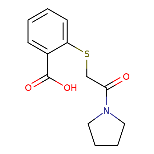 2-((2-Oxo-2-(pyrrolidin-1-yl)ethyl)thio)benzoic acid