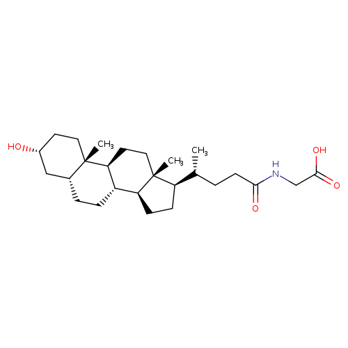 Glycine, N-[(3a,5b)-3-hydroxy-24-oxocholan-24-yl]-
