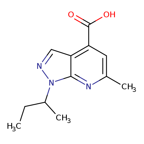 1-(butan-2-yl)-6-methyl-1H-pyrazolo[3,4-b]pyridine-4-carboxylic acid