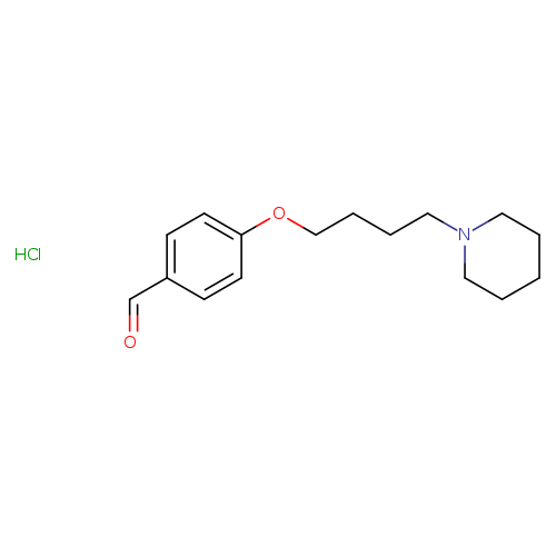 4-[4-(1-piperidinyl)butoxy]benzaldehyde hydrochloride