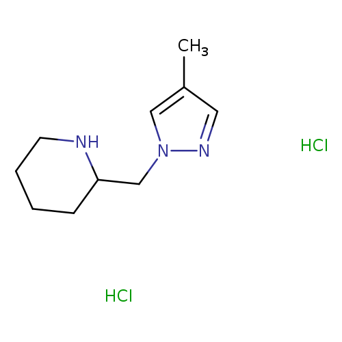 2-[(4-methyl-1H-pyrazol-1-yl)methyl]piperidine dihydrochloride