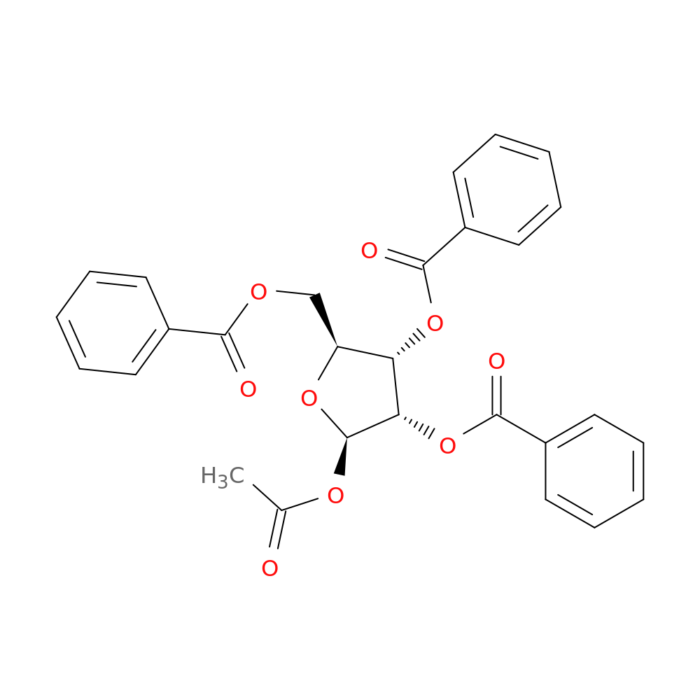 (2R,3S,4S,5S)-2-Acetoxy-5-((benzoyloxy)methyl)tetrahydrofuran-3,4-diyl dibenzoate