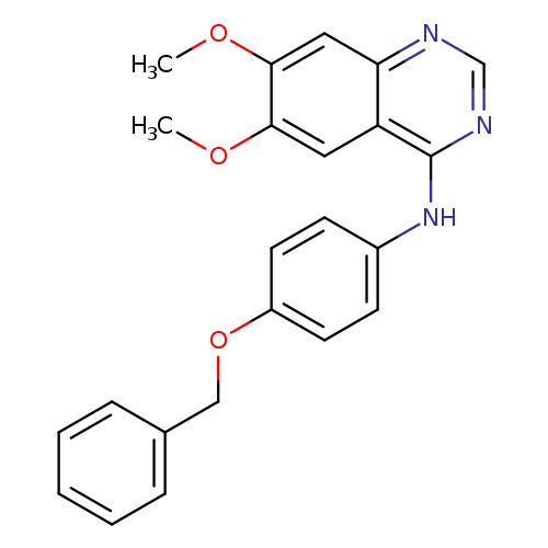 4-Quinazolinamine, 6,7-dimethoxy-N-[4-(phenylmethoxy)phenyl]-
