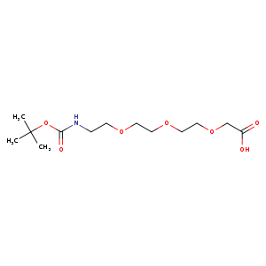 2,2-Dimethyl-4-oxo-3,8,11,14-tetraoxa-5-azahexadecan-16-oic acid