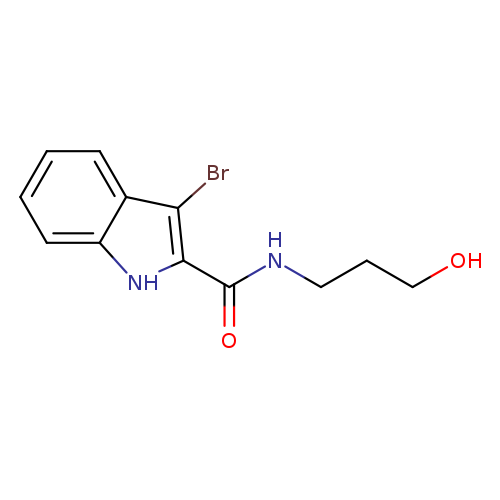 3-bromo-N-(3-hydroxypropyl)-1H-indole-2-carboxamide