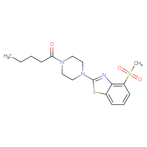 1-[4-(4-methanesulfonyl-1,3-benzothiazol-2-yl)piperazin-1-yl]pentan-1-one