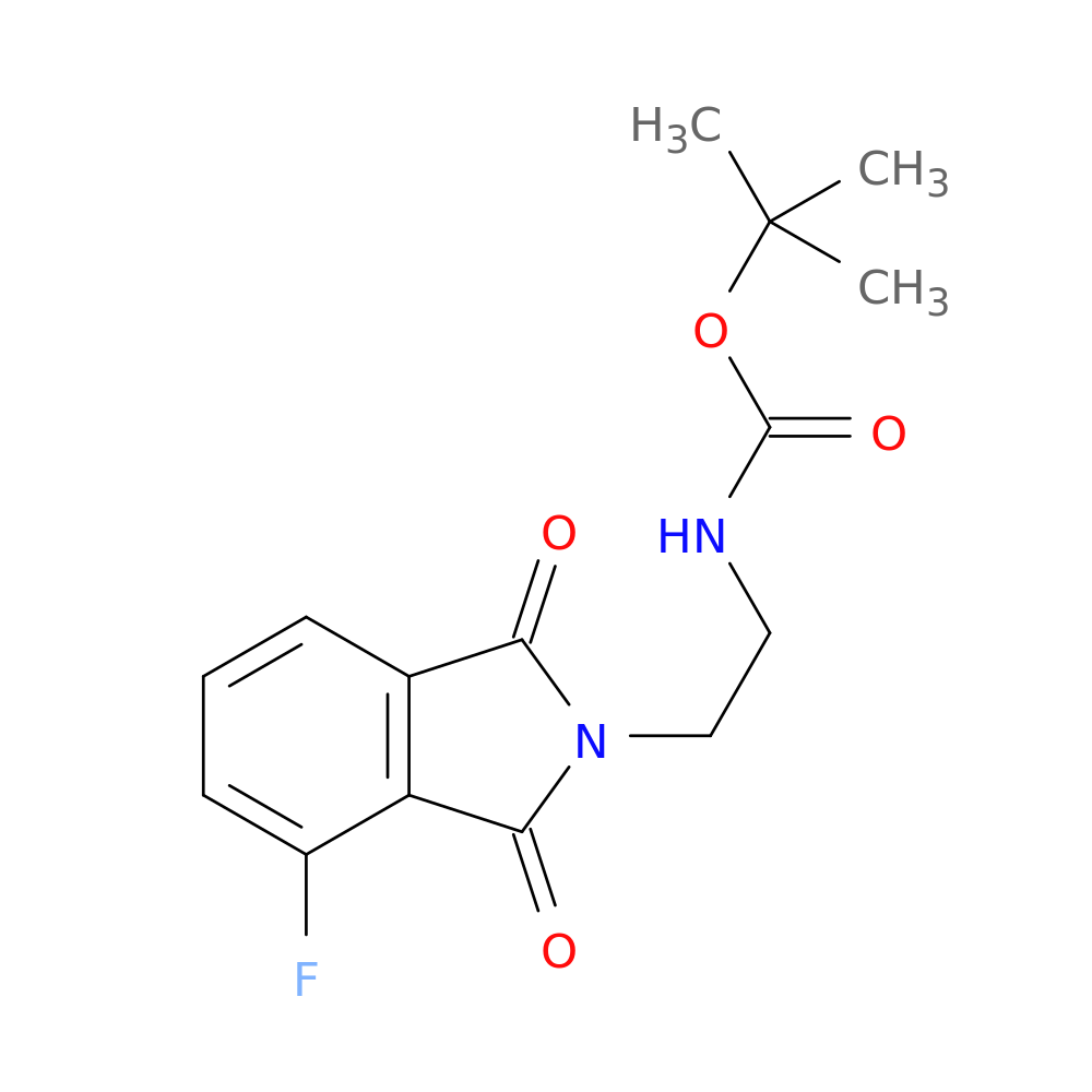 tert-butyl N-[2-(4-fluoro-1,3-dioxo-2,3-dihydro-1H-isoindol-2-yl)ethyl]carbamate