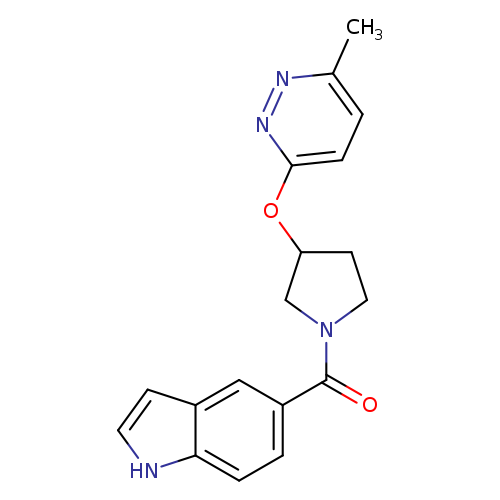 5-{3-[(6-methylpyridazin-3-yl)oxy]pyrrolidine-1-carbonyl}-1H-indole