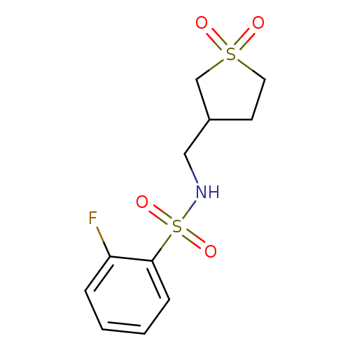 N-[(1,1-dioxo-1lambda6-thiolan-3-yl)methyl]-2-fluorobenzene-1-sulfonamide