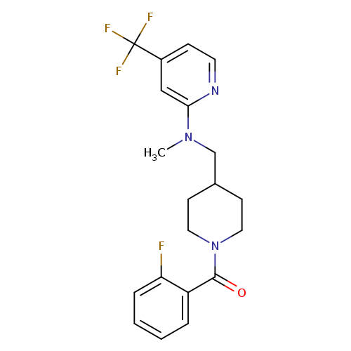 N-{[1-(2-fluorobenzoyl)piperidin-4-yl]methyl}-N-methyl-4-(trifluoromethyl)pyridin-2-amine