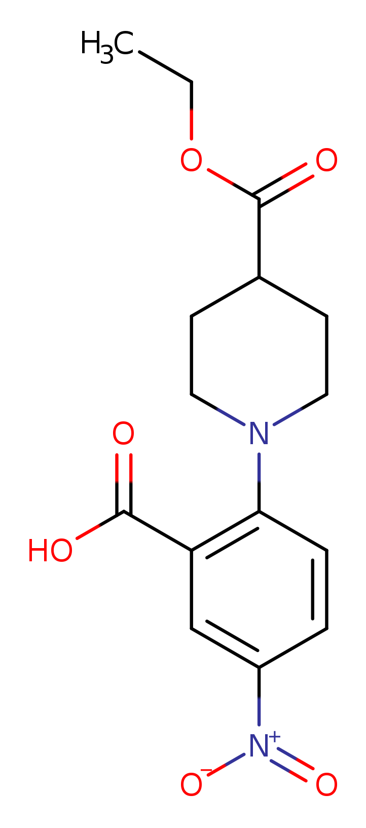2-(4-(Ethoxycarbonyl)piperidin-1-yl)-5-nitrobenzoic acid