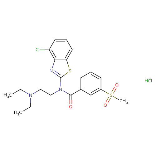 N-(4-chloro-1,3-benzothiazol-2-yl)-N-[2-(diethylamino)ethyl]-3-methanesulfonylbenzamide hydrochloride
