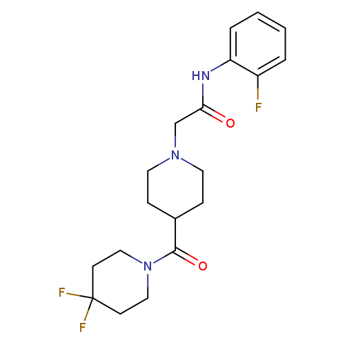 2-[4-(4,4-difluoropiperidine-1-carbonyl)piperidin-1-yl]-N-(2-fluorophenyl)acetamide