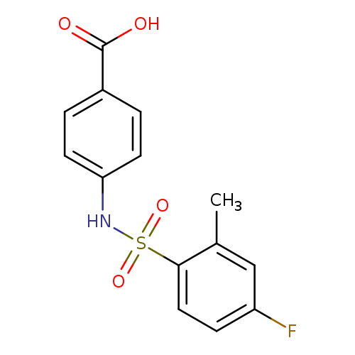 4-(4-fluoro-2-methylbenzenesulfonamido)benzoic acid