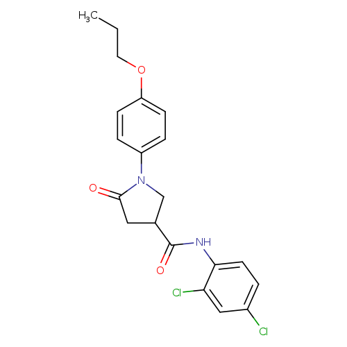 N-(2,4-dichlorophenyl)-5-oxo-1-(4-propoxyphenyl)pyrrolidine-3-carboxamide