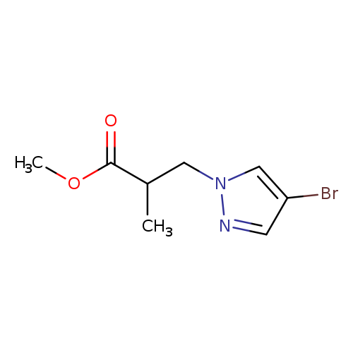 1H-Pyrazole-1-propanoic acid, 4-bromo-α-methyl-, methyl ester