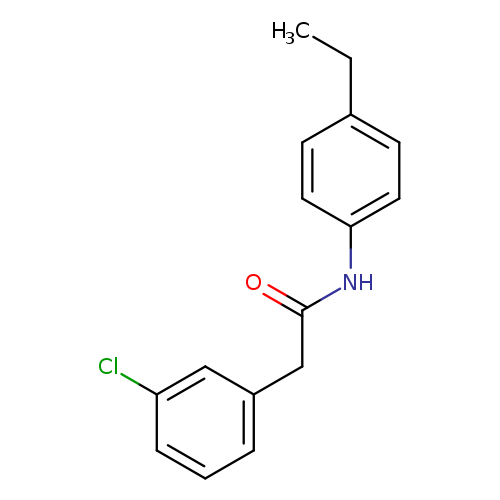 2-(3-chlorophenyl)-N-(4-ethylphenyl)acetamide