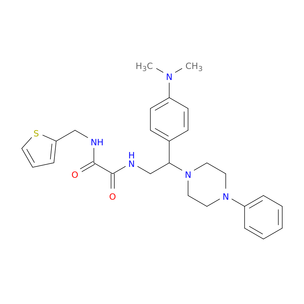 N'-{2-[4-(dimethylamino)phenyl]-2-(4-phenylpiperazin-1-yl)ethyl}-N-[(thiophen-2-yl)methyl]ethanediamide