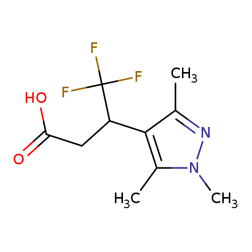 4,4,4-Trifluoro-3-(1,3,5-trimethyl-1h-pyrazol-4-yl)butanoic acid
