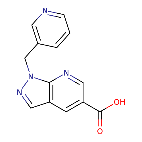 1-[(pyridin-3-yl)methyl]-1H-pyrazolo[3,4-b]pyridine-5-carboxylic acid