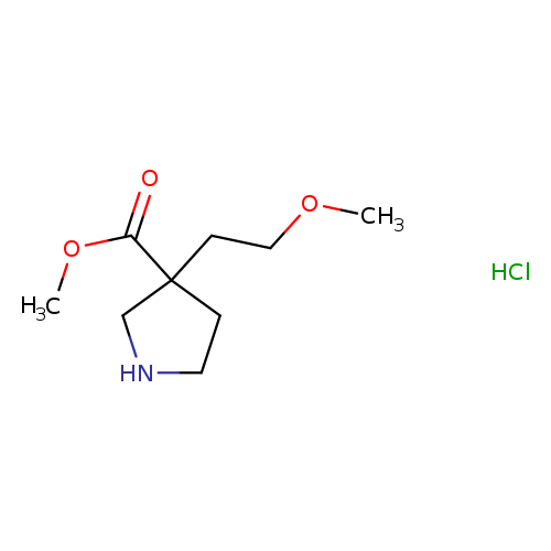 methyl 3-(2-methoxyethyl)pyrrolidine-3-carboxylate hydrochloride
