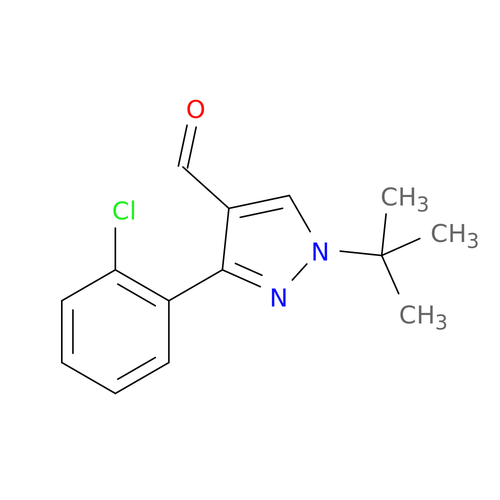 1-tert-butyl-3-(2-chlorophenyl)-1H-pyrazole-4-carbaldehyde