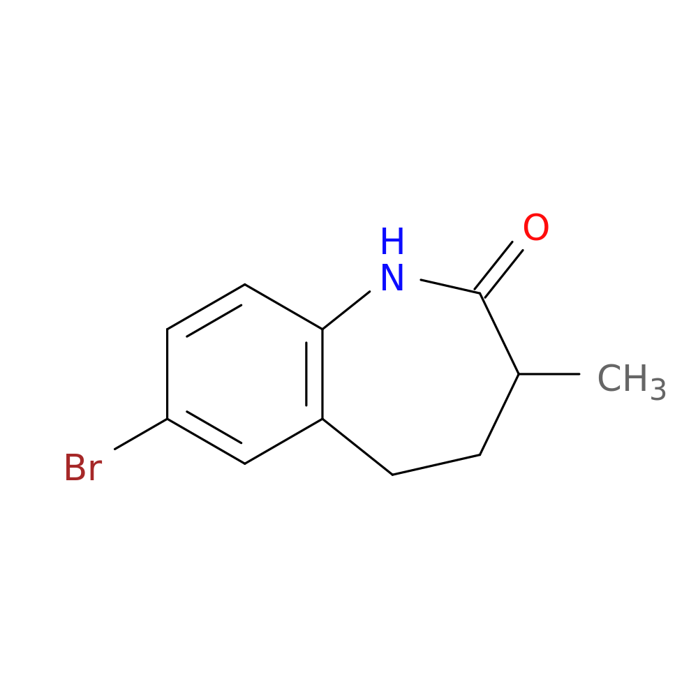 7-bromo-3-methyl-2,3,4,5-tetrahydro-1H-1-benzazepin-2-one