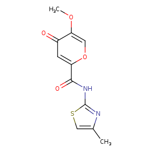 5-methoxy-N-(4-methyl-1,3-thiazol-2-yl)-4-oxo-4H-pyran-2-carboxamide