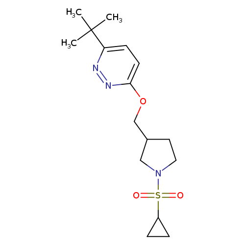 3-tert-butyl-6-{[1-(cyclopropanesulfonyl)pyrrolidin-3-yl]methoxy}pyridazine