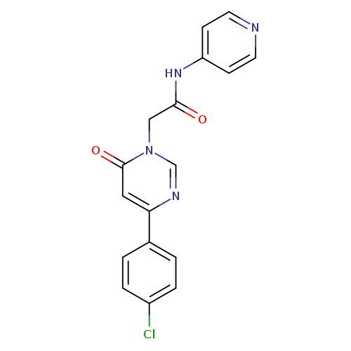 2-[4-(4-chlorophenyl)-6-oxo-1,6-dihydropyrimidin-1-yl]-N-(pyridin-4-yl)acetamide