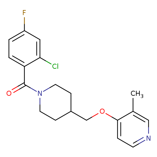 4-{[1-(2-chloro-4-fluorobenzoyl)piperidin-4-yl]methoxy}-3-methylpyridine