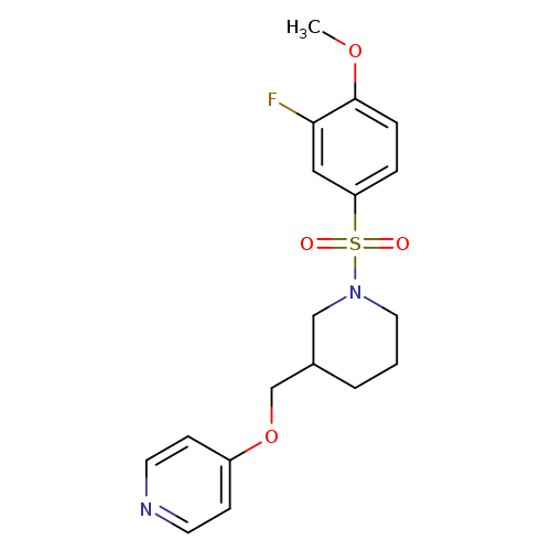 4-{[1-(3-fluoro-4-methoxybenzenesulfonyl)piperidin-3-yl]methoxy}pyridine