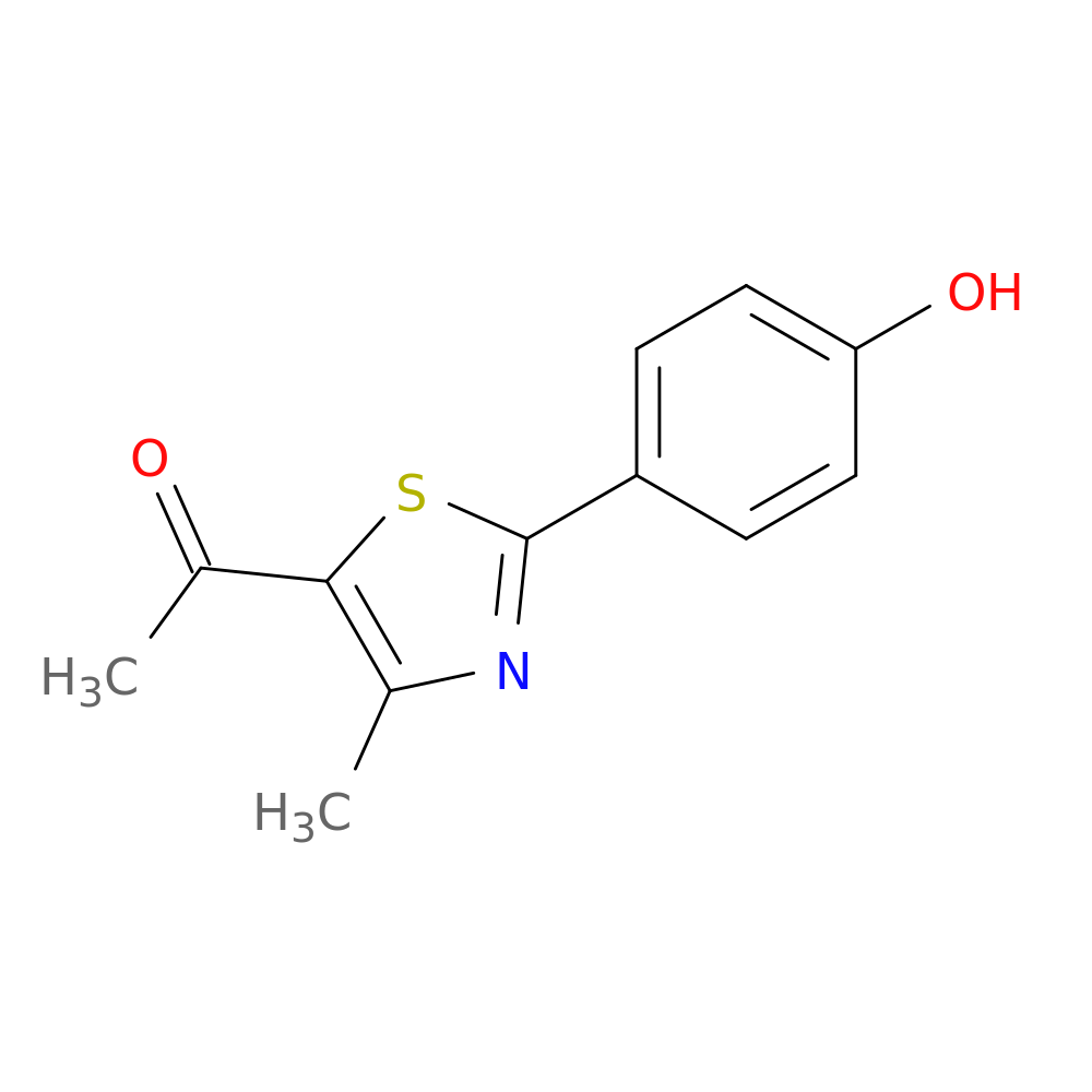 1-[2-(4-hydroxyphenyl)-4-methyl-1,3-thiazol-5-yl]ethan-1-one