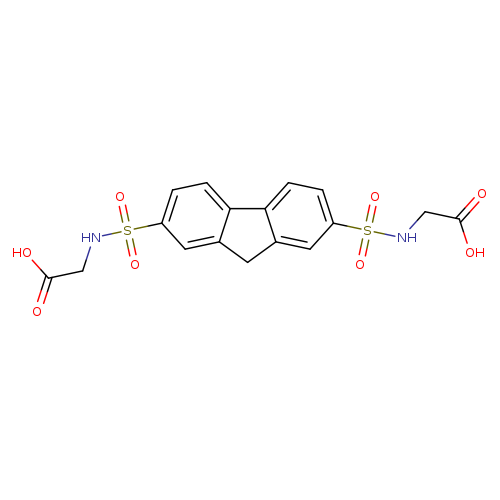 2,2'-((9H-Fluorene-2,7-disulfonyl)bis(azanediyl))diacetic acid