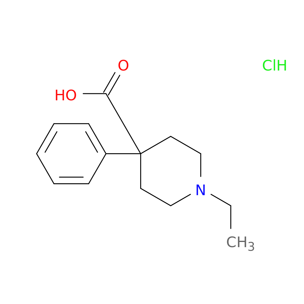 1-ethyl-4-phenylpiperidine-4-carboxylic acid hydrochloride