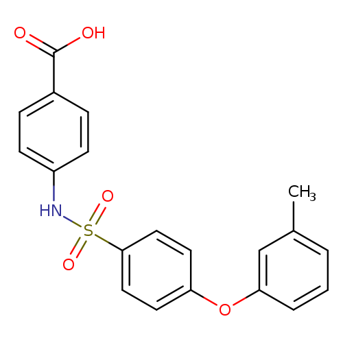 4-(([4-(3-METHYLPHENOXY)PHENYL]SULFONYL)AMINO)BENZOIC ACID