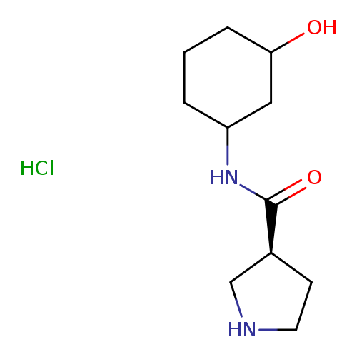 (3S)-N-(3-hydroxycyclohexyl)pyrrolidine-3-carboxamide hydrochloride